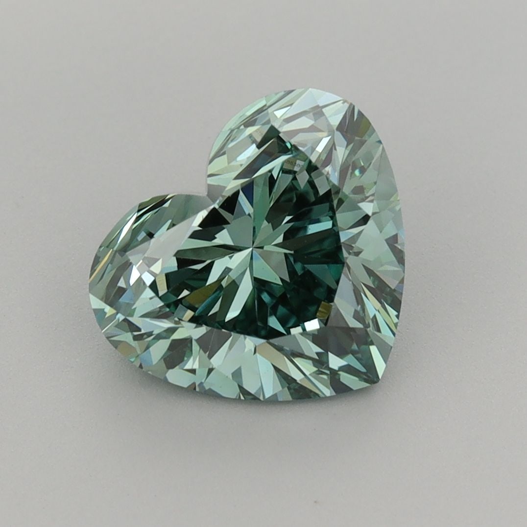 Loose Diamond - HEART 2.54ct Fancy Vivid Green VVS2: Loose Diamond - HEART 2.54ct Fancy Vivid Green VVS2 Source: This is a real non-mined Diamond that has been grown in a lab Shape: HEART Carats: 2.54 Color: Fancy Vivid Green Certification: IGI PLEASE N