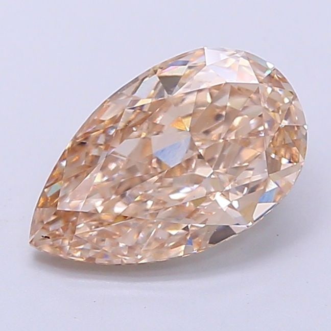 Loose Diamond - PEAR 2.09ct Fancy Light Brown VS1: Loose Diamond - PEAR 2.09ct Fancy Light Brown VS1 Source: This is a real non-mined Diamond that has been grown in a lab Shape: PEAR Carats: 2.09 Color: Fancy Light Brown Certification: IGI Video: