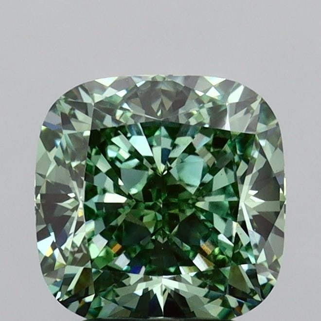 Loose Diamond - CUSHION MODIFIED 3.05ct Fancy Vivid Green VS1: Loose Diamond - CUSHION MODIFIED 3.05ct Fancy Vivid Green VS1 Source: This is a real non-mined Diamond that has been grown in a lab Shape: CUSHION MODIFIED Carats: 3.05 Color: Fancy Vivid Green Certif