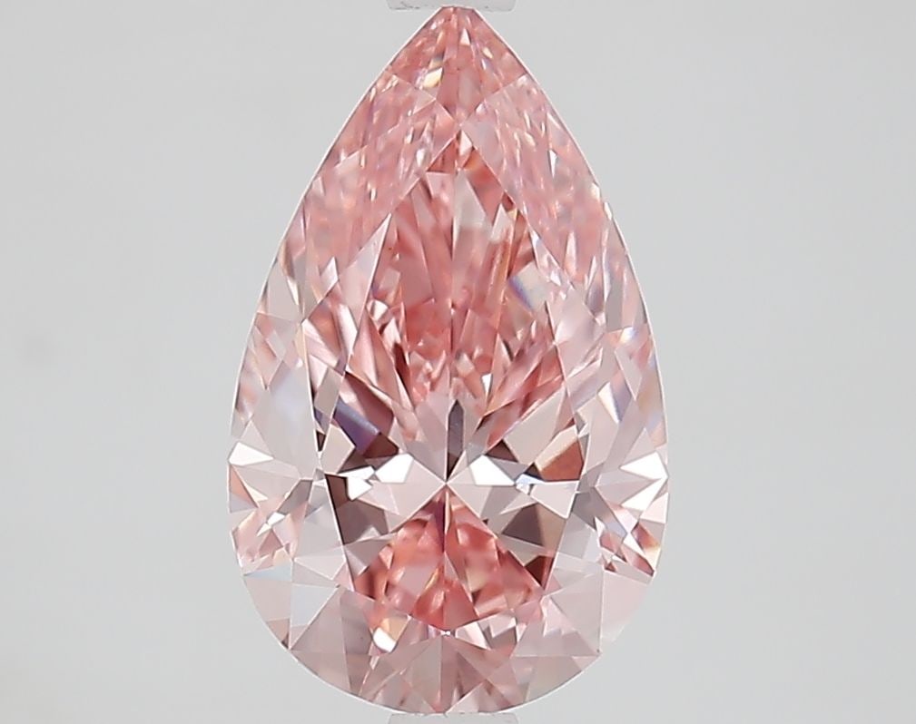 Loose Diamond - PEAR 2.22ct Fancy Vivid Pink VS1: Loose Diamond - PEAR 2.22ct Fancy Vivid Pink VS1 Source: This is a real non-mined Diamond that has been grown in a lab Shape: PEAR Carats: 2.22 Color: Fancy Vivid Pink Certification: IGI Video: