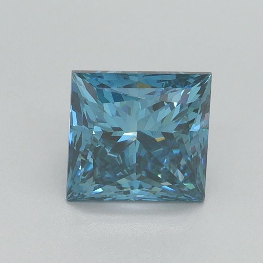Loose Diamond - PRINCESS 1.5ct Fancy Vivid Blue VS1: Loose Diamond - PRINCESS 1.5ct Fancy Vivid Blue VS1 Source: This is a real non-mined Diamond that has been grown in a lab Shape: PRINCESS Carats: 1.5 Color: Fancy Vivid Blue Certification: IGI Video: