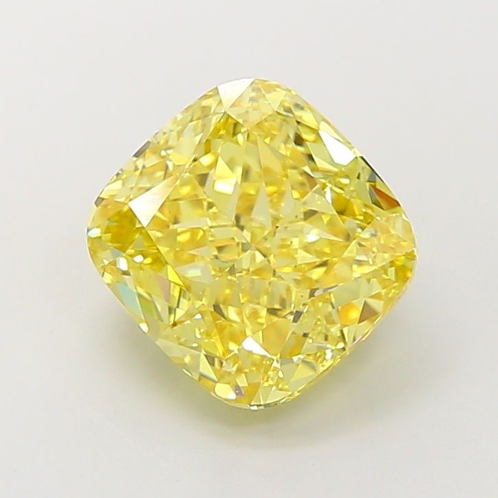 Loose Diamond - CUSHION MODIFIED 6.01ct Fancy Intense Yellow VS2: Loose Diamond - CUSHION MODIFIED 6.01ct Fancy Intense Yellow VS2 Source: This is a real non-mined Diamond that has been grown in a lab Shape: CUSHION MODIFIED Carats: 6.01 Color: Fancy Intense Yellow 