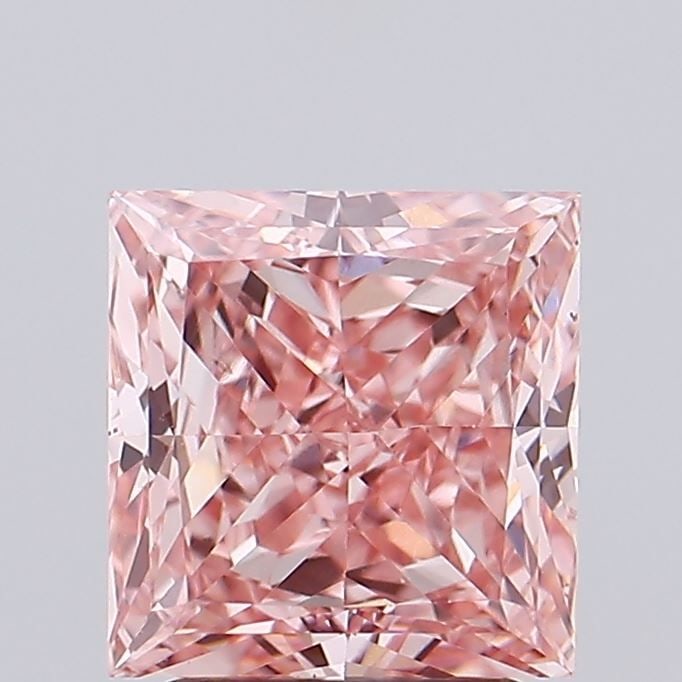 Loose Diamond - PRINCESS 2.13ct Fancy Intense Pink VS1: Loose Diamond - PRINCESS 2.13ct Fancy Intense Pink VS1 Source: This is a real non-mined Diamond that has been grown in a lab Shape: PRINCESS Carats: 2.13 Color: Fancy Intense Pink Certification: IGI V
