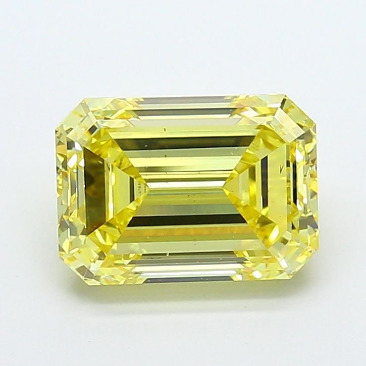 Loose Diamond - EMERALD 5.02ct Fancy Intense Yellow VS2: Loose Diamond - EMERALD 5.02ct Fancy Intense Yellow VS2 Source: This is a real non-mined Diamond that has been grown in a lab Shape: EMERALD Carats: 5.02 Color: Fancy Intense Yellow Certification: IGI