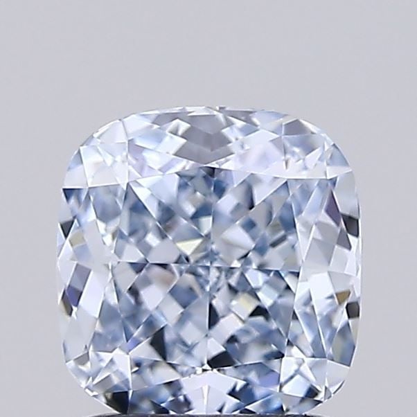 Loose Diamond - CUSHION MODIFIED 1.09ct Fancy Light Blue VVS1: Loose Diamond - CUSHION MODIFIED 1.09ct Fancy Light Blue VVS1 Source: This is a real non-mined Diamond that has been grown in a lab Shape: CUSHION MODIFIED Carats: 1.09 Color: Fancy Light Blue Certifi