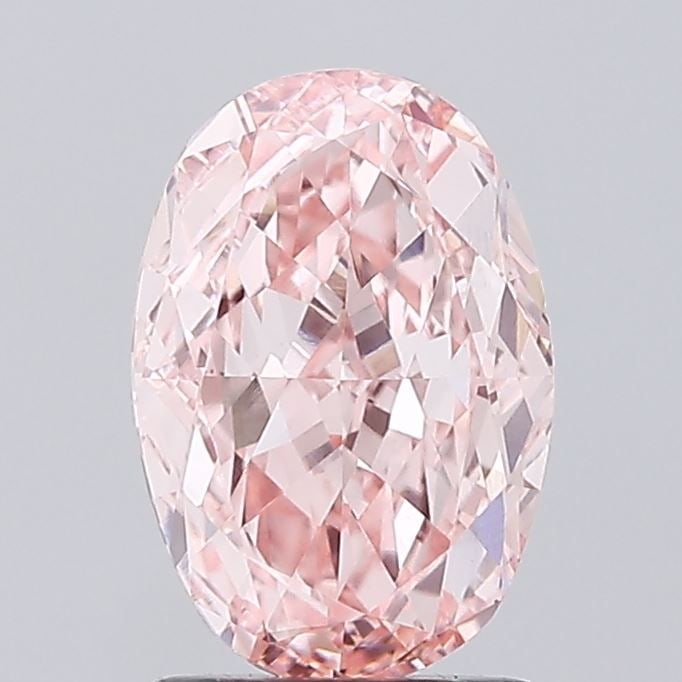 Loose Diamond - OVAL 1.96ct Fancy Vivid Pink VVS2: Loose Diamond - OVAL 1.96ct Fancy Vivid Pink VVS2 Source: This is a real non-mined Diamond that has been grown in a lab Shape: OVAL Carats: 1.96 Color: Fancy Vivid Pink Certification: IGI Video: