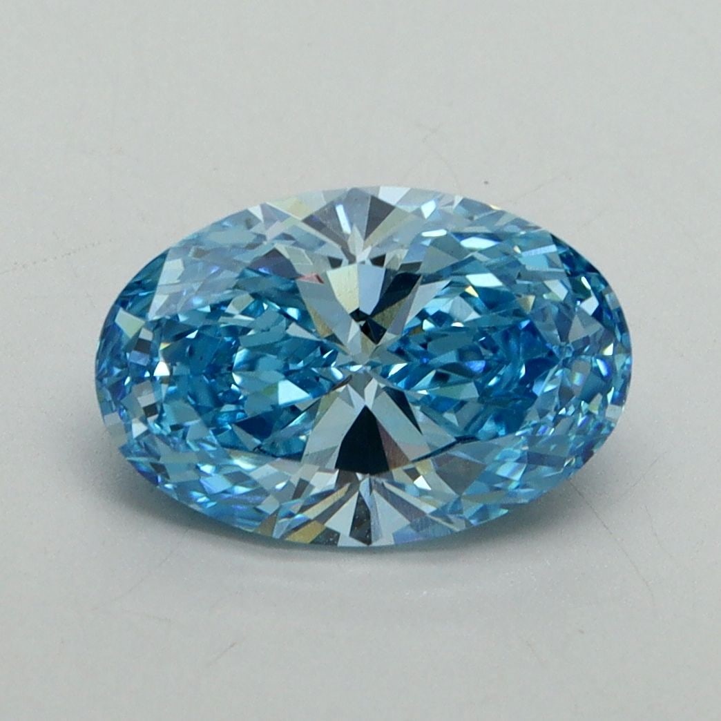 Loose Diamond - OVAL 2.19ct Fancy Vivid Blue VS1: Loose Diamond - OVAL 2.19ct Fancy Vivid Blue VS1 Source: This is a real non-mined Diamond that has been grown in a lab Shape: OVAL Carats: 2.19 Color: Fancy Vivid Blue Certification: IGI Video: