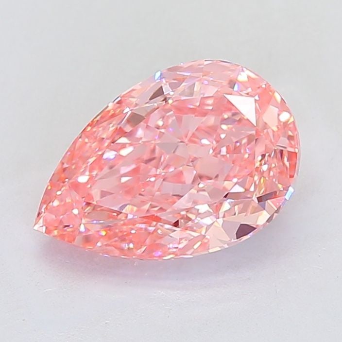 Loose Diamond - PEAR 4.3ct Fancy Vivid Pink VS1: Loose Diamond - PEAR 4.3ct Fancy Vivid Pink VS1 Source: This is a real non-mined Diamond that has been grown in a lab Shape: PEAR Carats: 4.3 Color: Fancy Vivid Pink Certification: IGI Video: