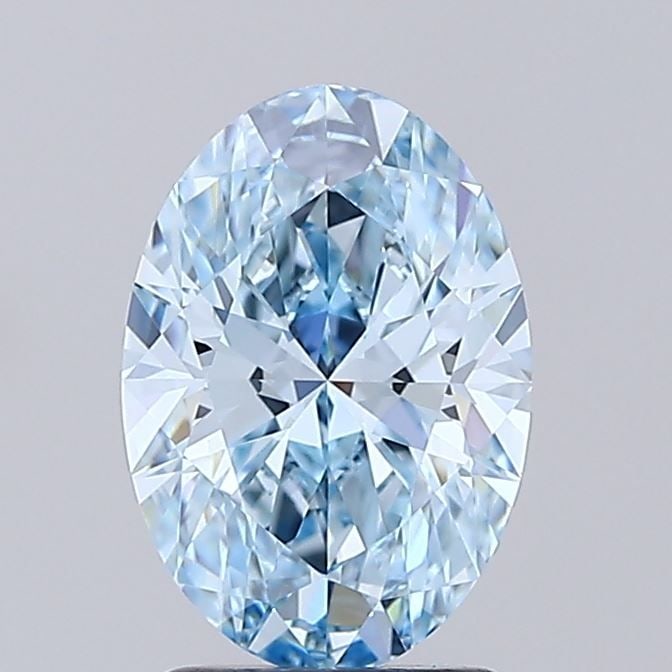 Loose Diamond - OVAL 2.07ct Fancy Intense Blue IF: Loose Diamond - OVAL 2.07ct Fancy Intense Blue IF Source: This is a real non-mined Diamond that has been grown in a lab Shape: OVAL Carats: 2.07 Color: Fancy Intense Blue Certification: IGI Video: