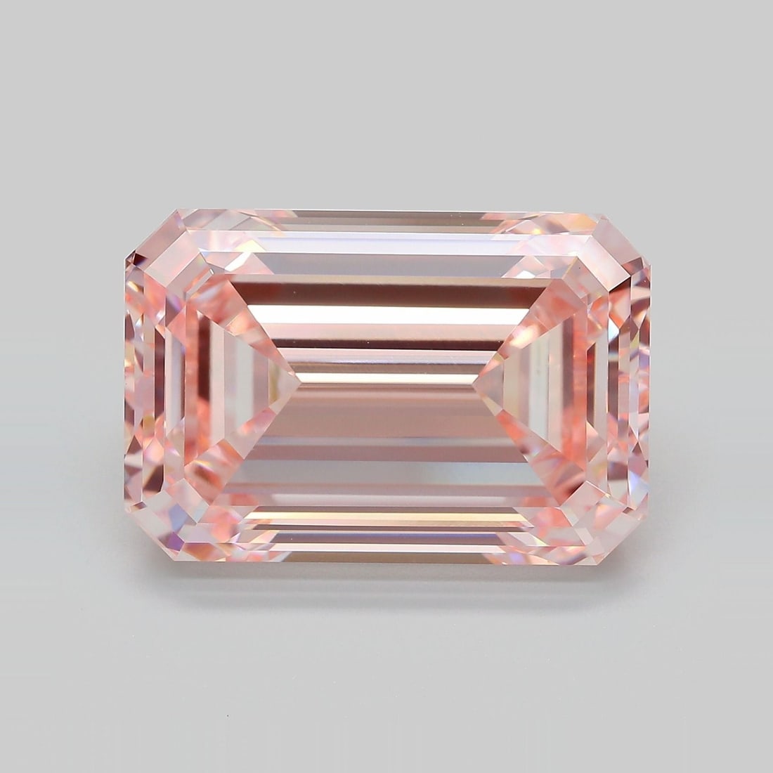 Loose Diamond - EMERALD 20.25ct Fancy Intense Pink VVS2: Loose Diamond - EMERALD 20.25ct Fancy Intense Pink VVS2 Source: This is a real non-mined Diamond that has been grown in a lab Shape: EMERALD Carats: 20.25 Color: Fancy Intense Pink Certification: IGI 