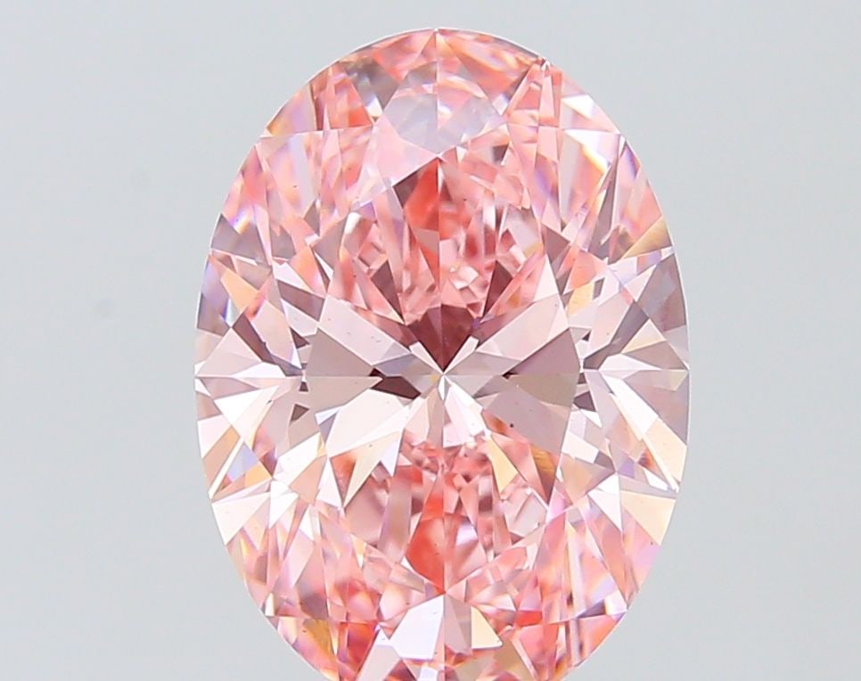 Loose Diamond - OVAL 6.05ct Fancy Vivid Pink VS1: Loose Diamond - OVAL 6.05ct Fancy Vivid Pink VS1 Source: This is a real non-mined Diamond that has been grown in a lab Shape: OVAL Carats: 6.05 Color: Fancy Vivid Pink Certification: IGI Video: