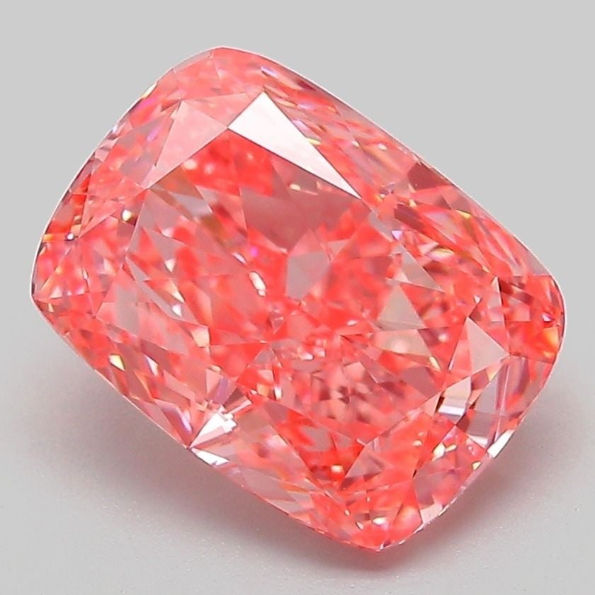 Loose Diamond - CUSHION MODIFIED 3.17ct Fancy Vivid Pink VVS2: Loose Diamond - CUSHION MODIFIED 3.17ct Fancy Vivid Pink VVS2 Source: This is a real non-mined Diamond that has been grown in a lab Shape: CUSHION MODIFIED Carats: 3.17 Color: Fancy Vivid Pink Certifi