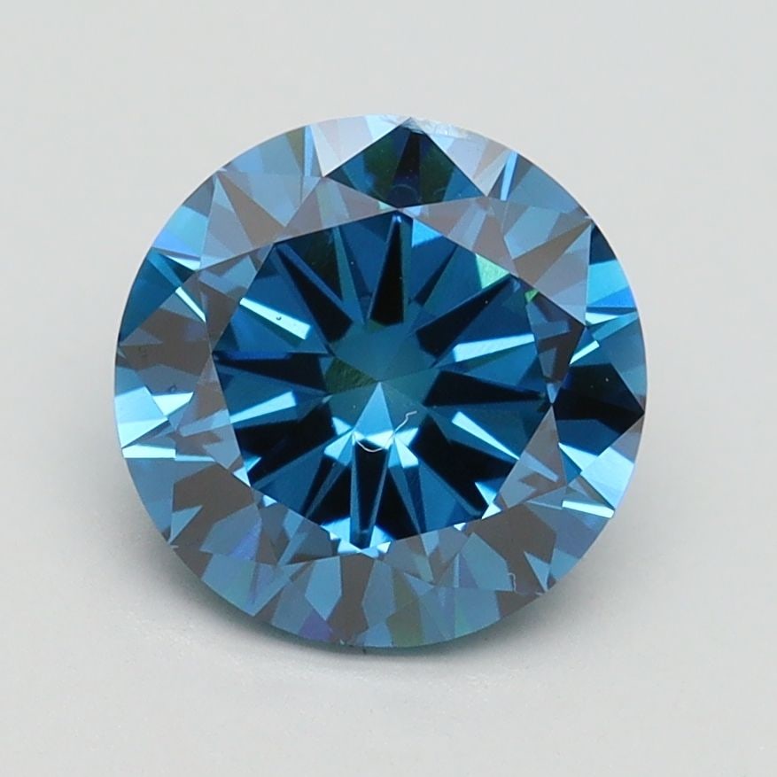 Loose Diamond - ROUND 2.0ct Fancy Vivid Blue SI1: Loose Diamond - ROUND 2.0ct Fancy Vivid Blue SI1 Source: This is a real non-mined Diamond that has been grown in a lab Shape: ROUND Carats: 2.0 Color: Fancy Vivid Blue Certification: IGI Video: