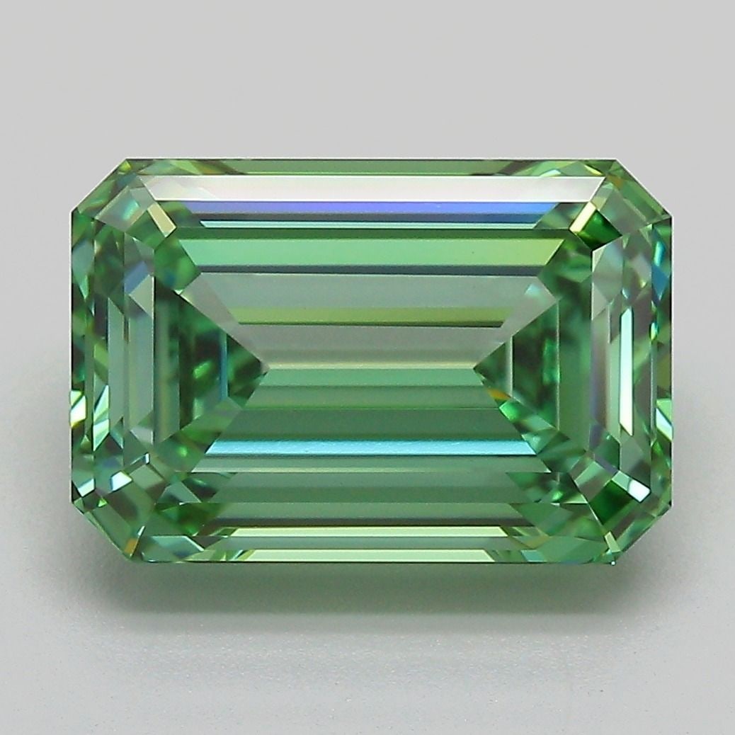 Loose Diamond - EMERALD 5.08ct Fancy Vivid Green VVS2 (1 of 1)
