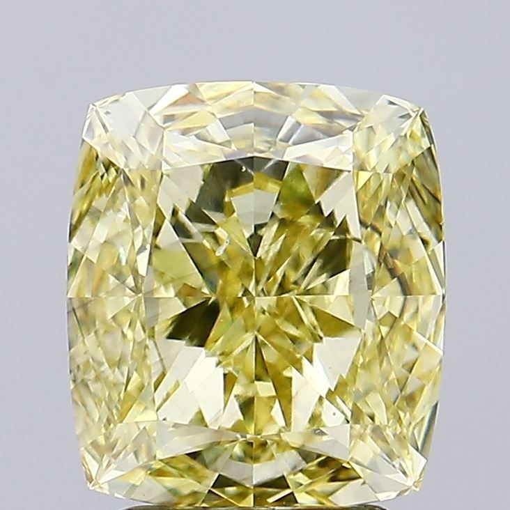 Loose Diamond - CUSHION MODIFIED 2.81ct Fancy Intense Yellow VS2: Loose Diamond - CUSHION MODIFIED 2.81ct Fancy Intense Yellow VS2 Source: This is a real non-mined Diamond that has been grown in a lab Shape: CUSHION MODIFIED Carats: 2.81 Color: Fancy Intense Yellow 