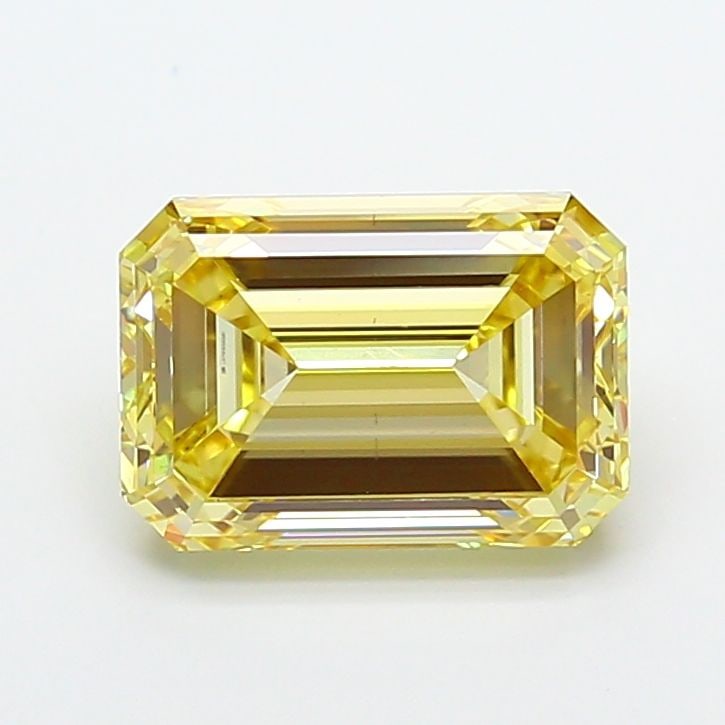 Loose Diamond - EMERALD 5.04ct Fancy Yellow VS1: Loose Diamond - EMERALD 5.04ct Fancy Yellow VS1 Source: This is a real non-mined Diamond that has been grown in a lab Shape: EMERALD Carats: 5.04 Color: Fancy Yellow Certification: IGI Video: