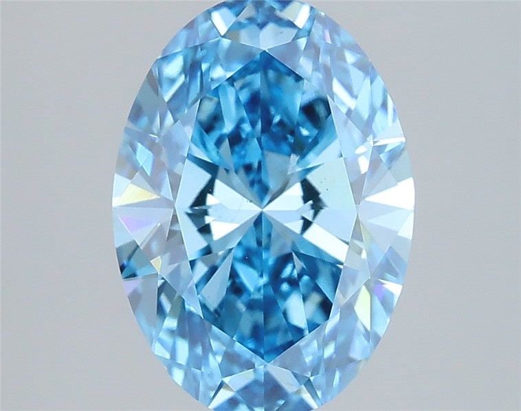 Loose Diamond - OVAL 2.51ct Fancy Vivid Blue VS2: Loose Diamond - OVAL 2.51ct Fancy Vivid Blue VS2 Source: This is a real non-mined Diamond that has been grown in a lab Shape: OVAL Carats: 2.51 Color: Fancy Vivid Blue Certification: IGI Video: