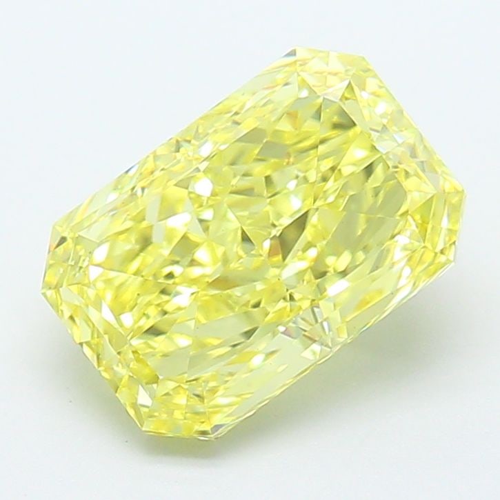 Loose Diamond - RADIANT 2.81ct Fancy Intense Yellow VS2: Loose Diamond - RADIANT 2.81ct Fancy Intense Yellow VS2 Source: This is a real non-mined Diamond that has been grown in a lab Shape: RADIANT Carats: 2.81 Color: Fancy Intense Yellow Certification: IGI