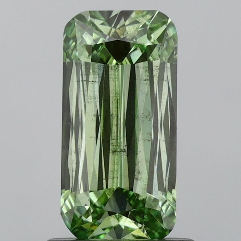 Loose Diamond - CUSHION MODIFIED 1.03ct Fancy Intense Green SI2: Loose Diamond - CUSHION MODIFIED 1.03ct Fancy Intense Green SI2 Source: This is a real non-mined Diamond that has been grown in a lab Shape: CUSHION MODIFIED Carats: 1.03 Color: Fancy Intense Green Ce