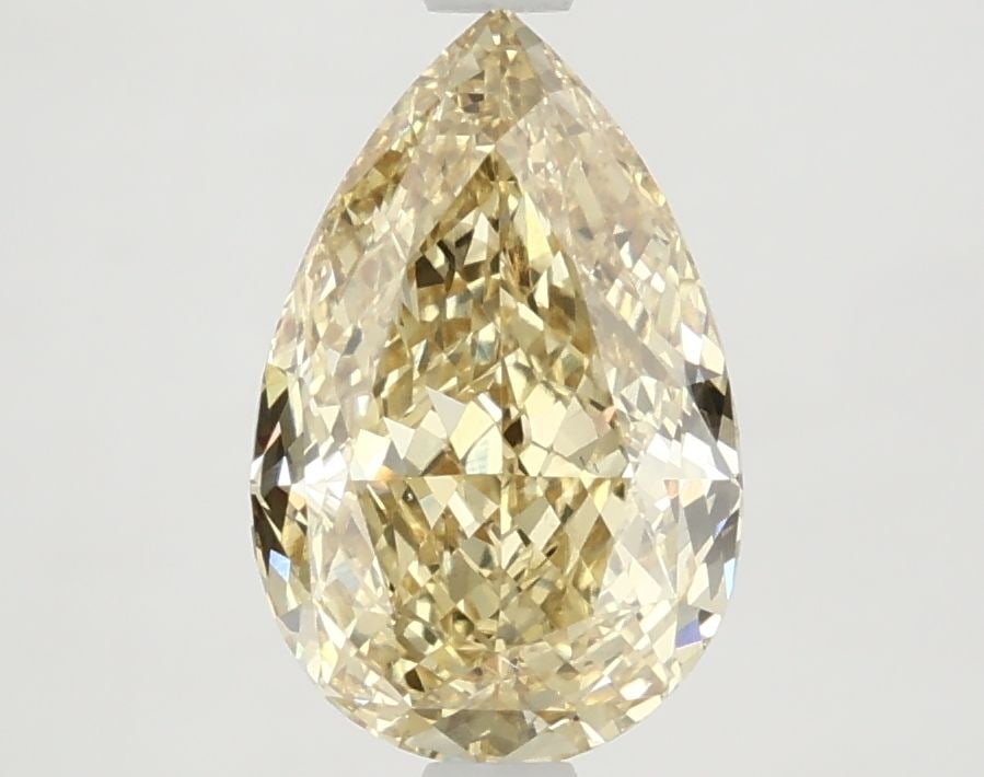 Loose Diamond - PEAR 2.53ct Fancy Intense Yellow VS2: Loose Diamond - PEAR 2.53ct Fancy Intense Yellow VS2 Source: This is a real non-mined Diamond that has been grown in a lab Shape: PEAR Carats: 2.53 Color: Fancy Intense Yellow Certification: IGI Video