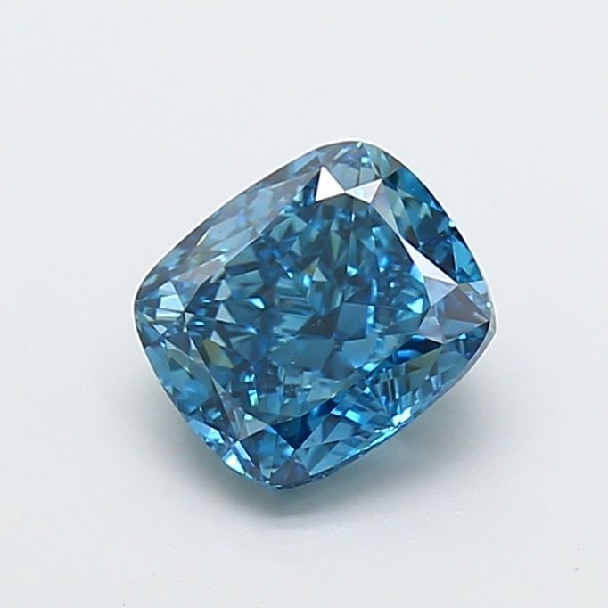 Loose Diamond - CUSHION MODIFIED 1.51ct Fancy Vivid Blue VVS2: Loose Diamond - CUSHION MODIFIED 1.51ct Fancy Vivid Blue VVS2 Source: This is a real non-mined Diamond that has been grown in a lab Shape: CUSHION MODIFIED Carats: 1.51 Color: Fancy Vivid Blue Certifi