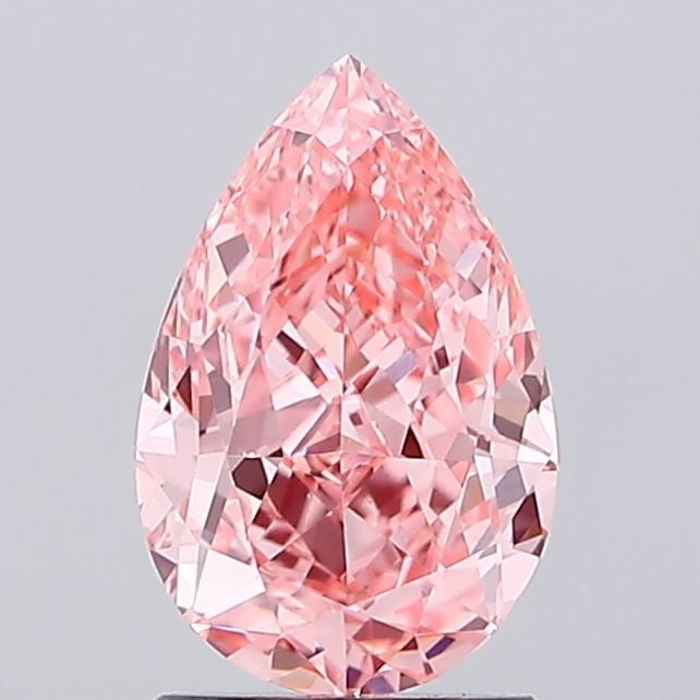 Loose Diamond - PEAR 2.0ct Fancy Vivid Pink VS1: Loose Diamond - PEAR 2.0ct Fancy Vivid Pink VS1 Source: This is a real non-mined Diamond that has been grown in a lab Shape: PEAR Carats: 2.0 Color: Fancy Vivid Pink Certification: IGI Video:
