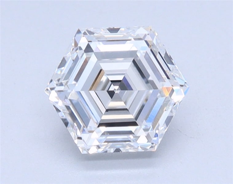 Loose Diamond - HEXAGONAL 1ct D VS1: Loose Diamond - HEXAGONAL 1ct D VS1 Source: This is a real non-mined Diamond that has been grown in a lab Shape: HEXAGONAL Carats: 1 Color: D Clarity: VS1 Certification: IGI Condition: Pre-Owned PLEAS