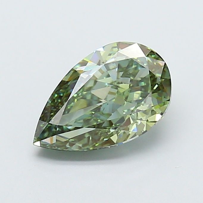 Loose Diamond - PEAR 2.71ct Fancy Vivid Green VS1: Loose Diamond - PEAR 2.71ct Fancy Vivid Green VS1 Source: This is a real non-mined Diamond that has been grown in a lab Shape: PEAR Carats: 2.71 Color: Fancy Vivid Green Certification: IGI Video: