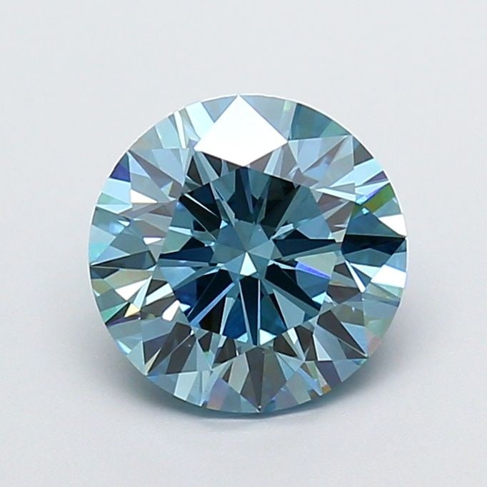 Ideal Loose Diamond - ROUND 2.51ct Fancy Vivid Blue VVS2: Ideal Loose Diamond - ROUND 2.51ct Fancy Vivid Blue VVS2 Source: This is a real non-mined Diamond that has been grown in a lab Shape: ROUND Carats: 2.51 Color: Fancy Vivid Blue Certification: IGI Vide