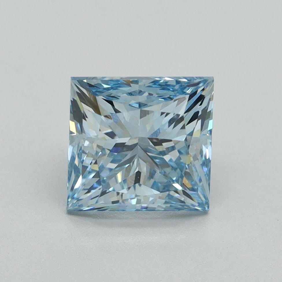 Loose Diamond - PRINCESS 2.03ct Fancy Intense Blue VS1: Loose Diamond - PRINCESS 2.03ct Fancy Intense Blue VS1 Source: This is a real non-mined Diamond that has been grown in a lab Shape: PRINCESS Carats: 2.03 Color: Fancy Intense Blue Certification: IGI V