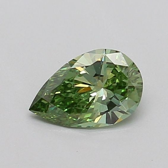 Loose Diamond - PEAR 0.39ct Fancy Vivid Green VVS2: Loose Diamond - PEAR 0.39ct Fancy Vivid Green VVS2 Source: This is a real non-mined Diamond that has been grown in a lab Shape: PEAR Carats: 0.39 Color: Fancy Vivid Green Certification: IGI Video: