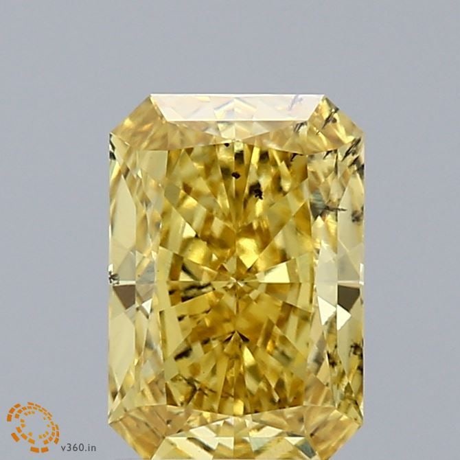 Loose Diamond - RADIANT 1.54ct Fancy Vivid Yellow SI1: Loose Diamond - RADIANT 1.54ct Fancy Vivid Yellow SI1 Source: This is a real non-mined Diamond that has been grown in a lab Shape: RADIANT Carats: 1.54 Color: Fancy Vivid Yellow Certification: IGI Vid