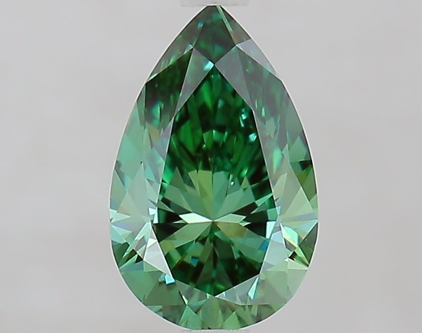 Loose Diamond - PEAR 1.5ct Fancy Vivid Green VVS2: Loose Diamond - PEAR 1.5ct Fancy Vivid Green VVS2 Source: This is a real non-mined Diamond that has been grown in a lab Shape: PEAR Carats: 1.5 Color: Fancy Vivid Green Certification: IGI Video: