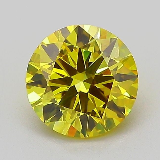 Loose Diamond - ROUND 1.01ct Fancy Vivid Yellow VVS2: Loose Diamond - ROUND 1.01ct Fancy Vivid Yellow VVS2 Source: This is a real non-mined Diamond that has been grown in a lab Shape: ROUND Carats: 1.01 Color: Fancy Vivid Yellow Certification: IGI Video: