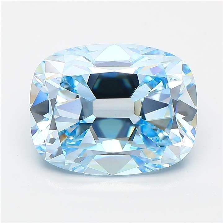 Loose Diamond - CUSHION BRILLIANT 5.02ct Fancy Intense Blue VS1: Loose Diamond - CUSHION BRILLIANT 5.02ct Fancy Intense Blue VS1 Source: This is a real non-mined Diamond that has been grown in a lab Shape: CUSHION BRILLIANT Carats: 5.02 Color: Fancy Intense Blue Ce