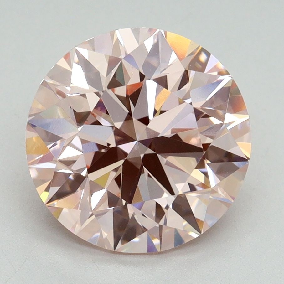 Loose Diamond - ROUND 3.51ct Fancy Intense Pink VS1: Loose Diamond - ROUND 3.51ct Fancy Intense Pink VS1 Source: This is a real non-mined Diamond that has been grown in a lab Shape: ROUND Carats: 3.51 Color: Fancy Intense Pink Certification: IGI Video: