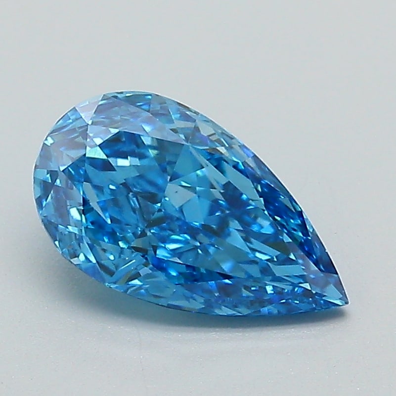 Loose Diamond - PEAR 1.21ct BLUE VS2: Loose Diamond - PEAR 1.21ct BLUE VS2 Source: This is a real non-mined Diamond that has been grown in a lab Shape: PEAR Carats: 1.21 Color: BLUE Clarity: VS2 Certification: IGI Condition: Pre-Owned PLE