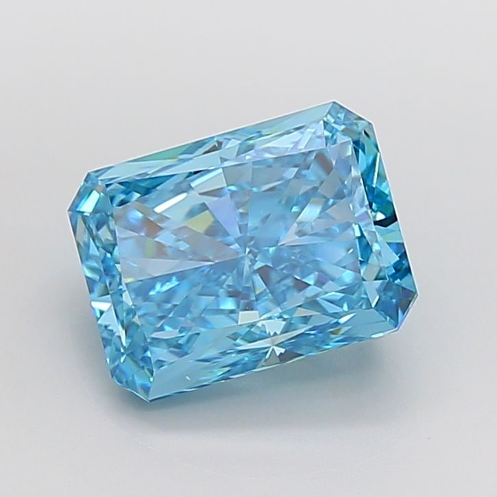 Loose Diamond - RADIANT 6.54ct Fancy Vivid Blue VVS2: Loose Diamond - RADIANT 6.54ct Fancy Vivid Blue VVS2 Source: This is a real non-mined Diamond that has been grown in a lab Shape: RADIANT Carats: 6.54 Color: Fancy Vivid Blue Certification: IGI Video: