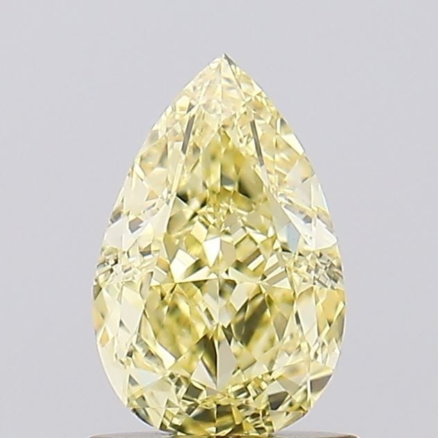 Loose Diamond - PEAR 1.04ct Fancy Intense Yellow VVS2: Loose Diamond - PEAR 1.04ct Fancy Intense Yellow VVS2 Source: This is a real non-mined Diamond that has been grown in a lab Shape: PEAR Carats: 1.04 Color: Fancy Intense Yellow Certification: IGI Vide
