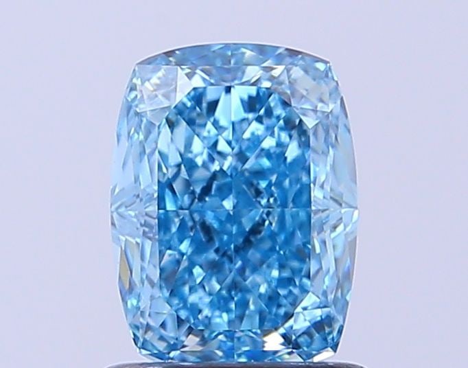 Loose Diamond - CUSHION MODIFIED 1.11ct Fancy Vivid Blue VS1: Loose Diamond - CUSHION MODIFIED 1.11ct Fancy Vivid Blue VS1 Source: This is a real non-mined Diamond that has been grown in a lab Shape: CUSHION MODIFIED Carats: 1.11 Color: Fancy Vivid Blue Certific