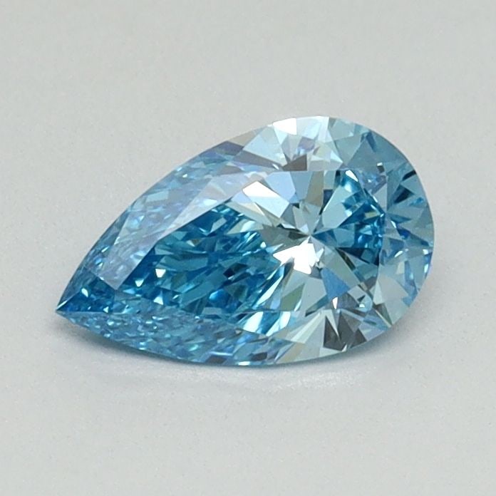 Loose Diamond - PEAR 0.53ct Fancy Blue VS1: Loose Diamond - PEAR 0.53ct Fancy Blue VS1 Source: This is a real non-mined Diamond that has been grown in a lab Shape: PEAR Carats: 0.53 Color: Fancy Blue Certification: NONE Video: