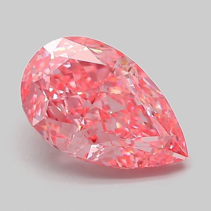Loose Diamond - PEAR 2.02ct Fancy Vivid Pink VVS2: Loose Diamond - PEAR 2.02ct Fancy Vivid Pink VVS2 Source: This is a real non-mined Diamond that has been grown in a lab Shape: PEAR Carats: 2.02 Color: Fancy Vivid Pink Certification: IGI Video: