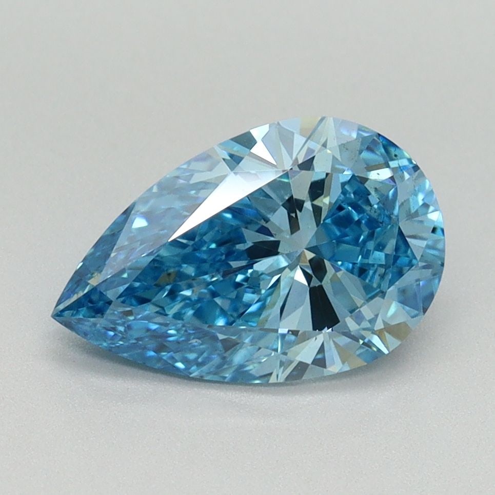 Loose Diamond - PEAR 1.69ct Fancy Vivid Blue VS2: Loose Diamond - PEAR 1.69ct Fancy Vivid Blue VS2 Source: This is a real non-mined Diamond that has been grown in a lab Shape: PEAR Carats: 1.69 Color: Fancy Vivid Blue Certification: IGI Video: