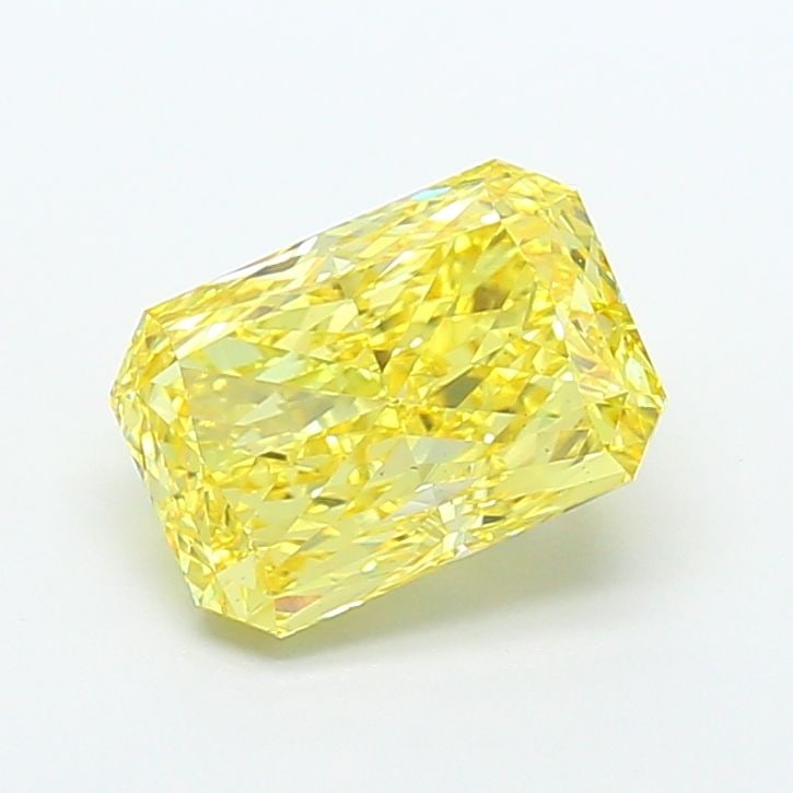 Loose Diamond - RADIANT 4.51ct Fancy Vivid Yellow VS2: Loose Diamond - RADIANT 4.51ct Fancy Vivid Yellow VS2 Source: This is a real non-mined Diamond that has been grown in a lab Shape: RADIANT Carats: 4.51 Color: Fancy Vivid Yellow Certification: IGI Vid
