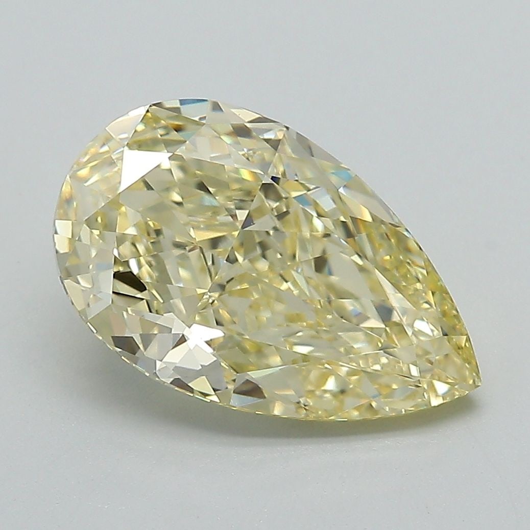 Loose Diamond - PEAR 3.51ct Fancy Yellow VS1: Loose Diamond - PEAR 3.51ct Fancy Yellow VS1 Source: This is a real non-mined Diamond that has been grown in a lab Shape: PEAR Carats: 3.51 Color: Fancy Yellow Certification: IGI Video: