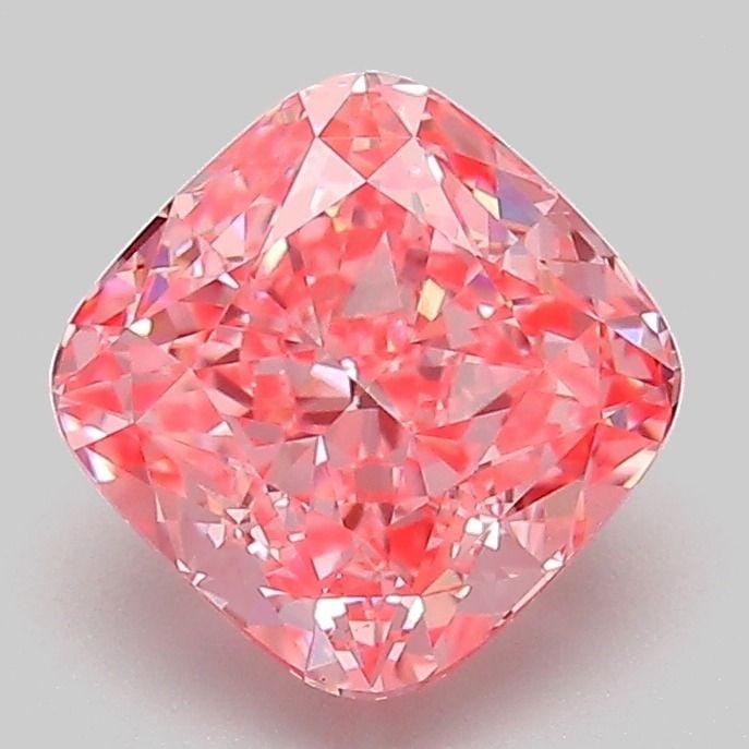 Loose Diamond - CUSHION MODIFIED 2.04ct Fancy Vivid Pink VVS2: Loose Diamond - CUSHION MODIFIED 2.04ct Fancy Vivid Pink VVS2 Source: This is a real non-mined Diamond that has been grown in a lab Shape: CUSHION MODIFIED Carats: 2.04 Color: Fancy Vivid Pink Certifi