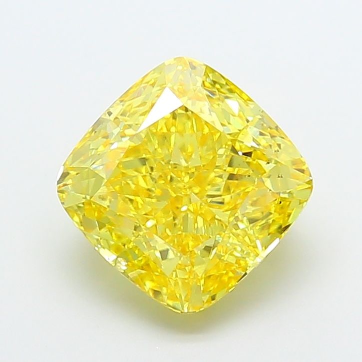Loose Diamond - CUSHION MODIFIED 6.01ct Fancy Vivid Yellow SI1: Loose Diamond - CUSHION MODIFIED 6.01ct Fancy Vivid Yellow SI1 Source: This is a real non-mined Diamond that has been grown in a lab Shape: CUSHION MODIFIED Carats: 6.01 Color: Fancy Vivid Yellow Cert
