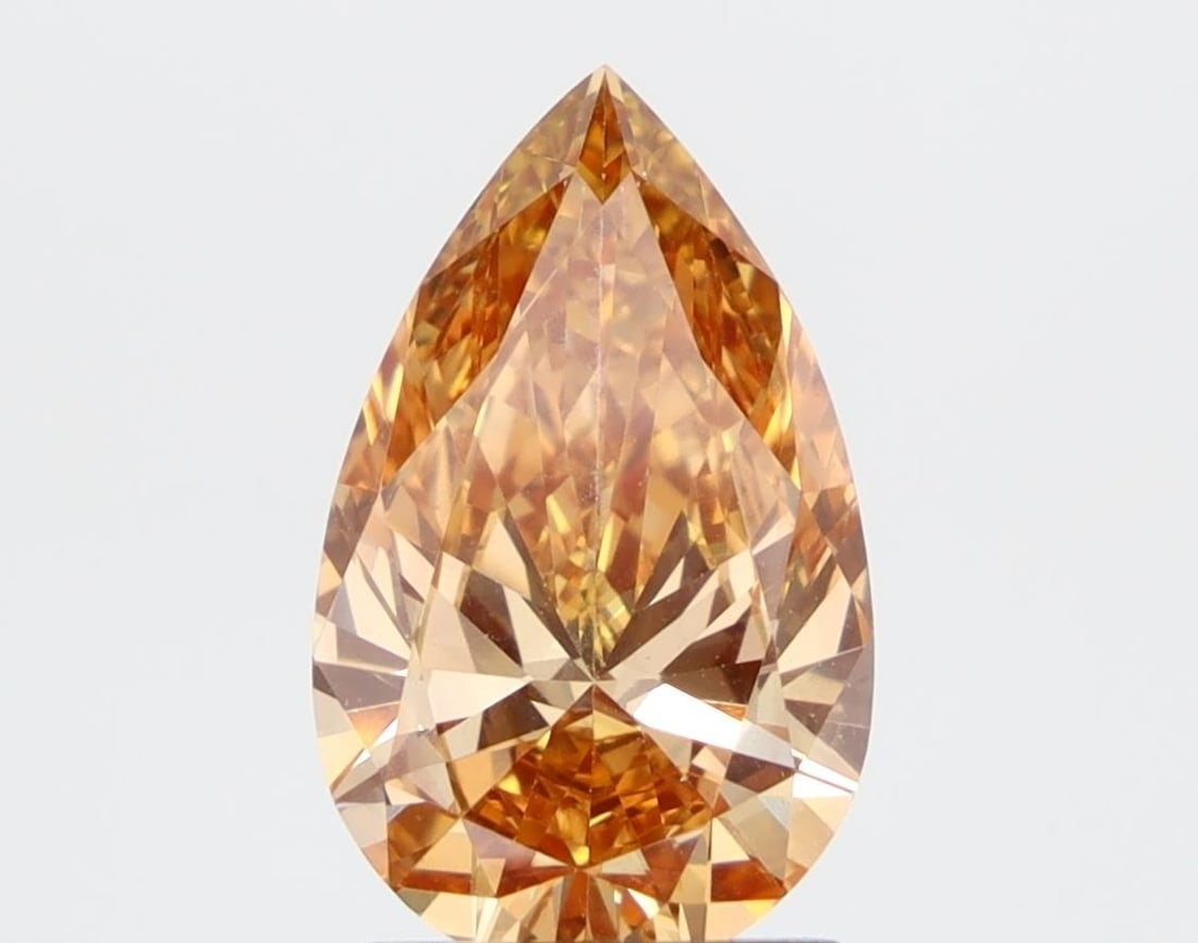 Loose Diamond - PEAR 1.73ct Fancy Brown VS2: Loose Diamond - PEAR 1.73ct Fancy Brown VS2 Source: This is a real non-mined Diamond that has been grown in a lab Shape: PEAR Carats: 1.73 Color: Fancy Brown Certification: NONE Video:
