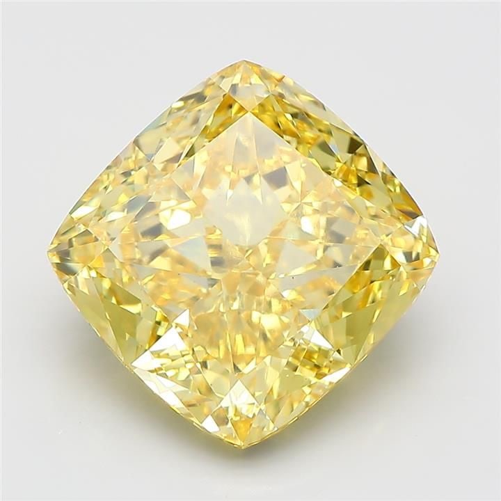 Loose Diamond - CUSHION MODIFIED 10.34ct Fancy Vivid Yellow VS1: Loose Diamond - CUSHION MODIFIED 10.34ct Fancy Vivid Yellow VS1 Source: This is a real non-mined Diamond that has been grown in a lab Shape: CUSHION MODIFIED Carats: 10.34 Color: Fancy Vivid Yellow Ce