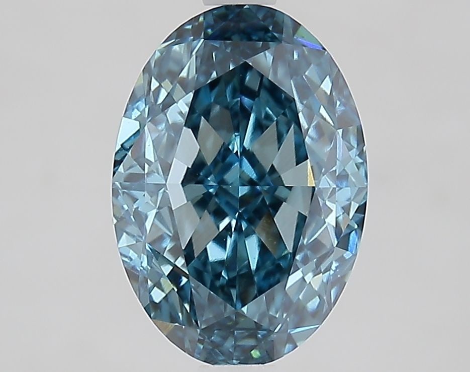 Loose Diamond - OVAL 2.54ct Fancy Vivid Blue VS1: Loose Diamond - OVAL 2.54ct Fancy Vivid Blue VS1 Source: This is a real non-mined Diamond that has been grown in a lab Shape: OVAL Carats: 2.54 Color: Fancy Vivid Blue Certification: IGI Video: